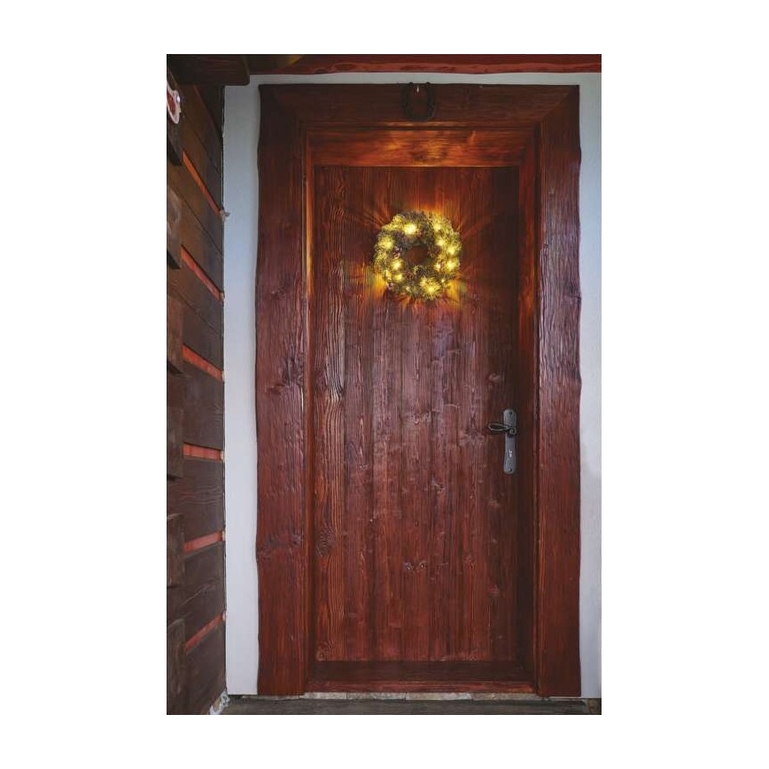 LED Dekoracja bożonarodzeniowa 20xLED/2xAA śr. 38 cm