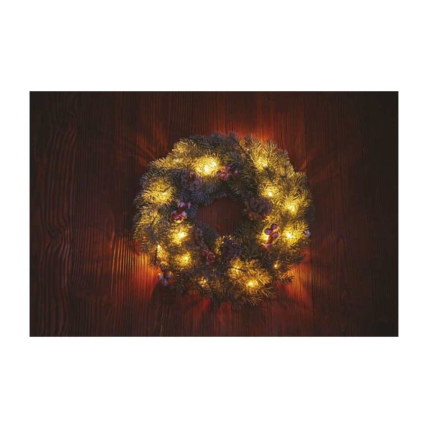 LED Dekoracja bożonarodzeniowa 20xLED/2xAA śr. 38 cm