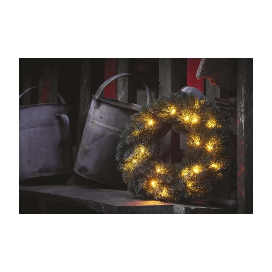 LED Dekoracja bożonarodzeniowa 20xLED/2xAA śr. 40 cm