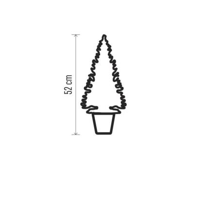 LED Dekoracja bożonarodzeniowa 20xLED/3xAA