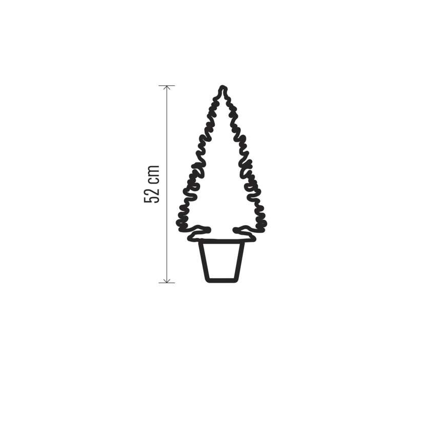 LED Dekoracja bożonarodzeniowa 20xLED/3xAA
