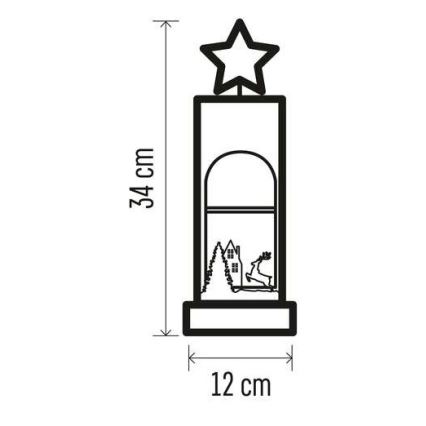 LED Dekoracja bożonarodzeniowa 5xLED/2xAA gwiazda