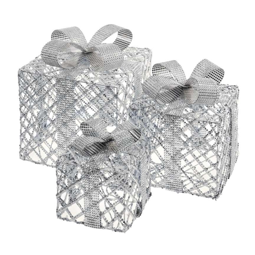 LED Dekoracja bożonarodzeniowa 72xLED/1,35W/230V srebrna