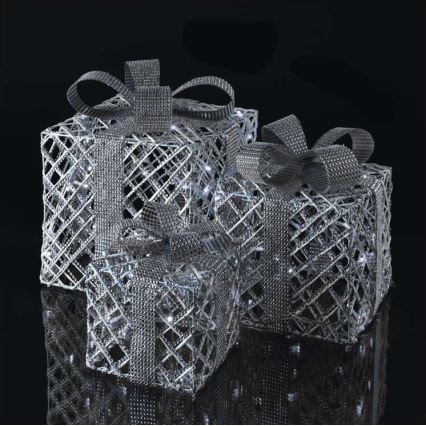 LED Dekoracja bożonarodzeniowa 72xLED/1,35W/230V srebrna