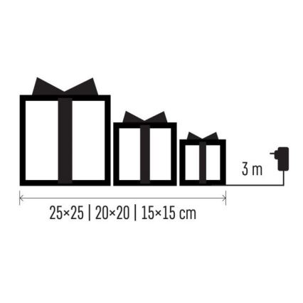 LED Dekoracja bożonarodzeniowa 72xLED/1,35W/230V srebrna