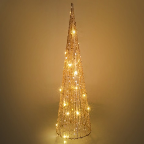 LED Dekoracja bożonarodzeniowa LED/2xAA 50 cm stożek