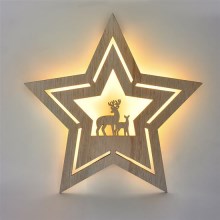 LED Dekoracja bożonarodzeniowa LED/2xAA Gwiazda