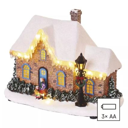LED Dekoracja bożonarodzeniowa LED/3xAA dom