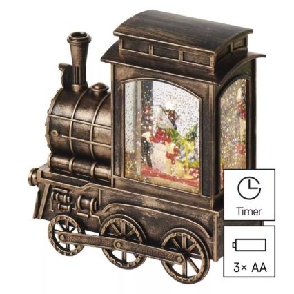 LED Dekoracja bożonarodzeniowa LED/3xAA pociąg