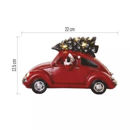 LED Dekoracja bożonarodzeniowa LED/3xAA samochód