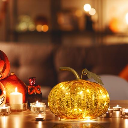 LED Dekoracja HALLOWEEN LED/2xAA dynia