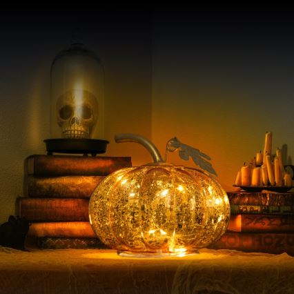 LED Dekoracja HALLOWEEN LED/2xAA dynia