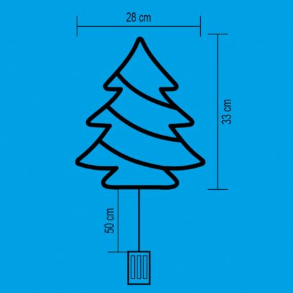 LED Dekoracja okienna 35xLED/3xAA ciepła biel