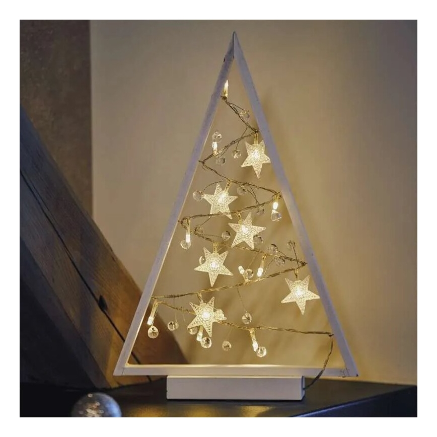 LED Dekoracja świąteczna 15xLED/2xAA choinka