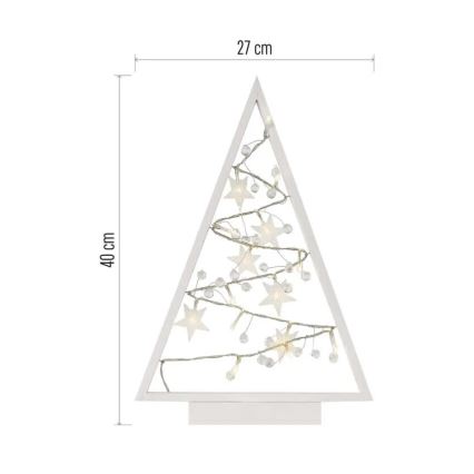 LED Dekoracja świąteczna 15xLED/2xAA choinka