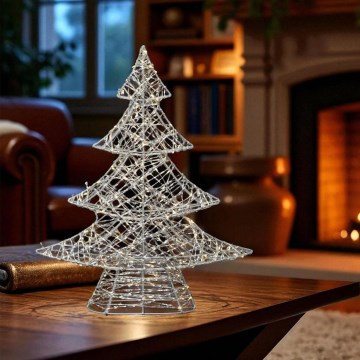 LED dekoracja świąteczna 160 diod LED/230 V, choinka 45 cm, ciepła biała