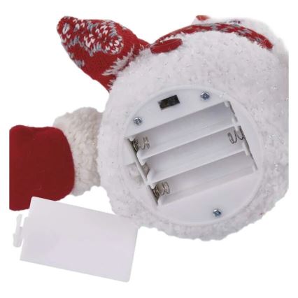LED Dekoracja świąteczna 4xLED/3xAAA bałwanek