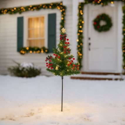 LED dekoracja świąteczna LED/1W/230V 75 cm IP44 zielona