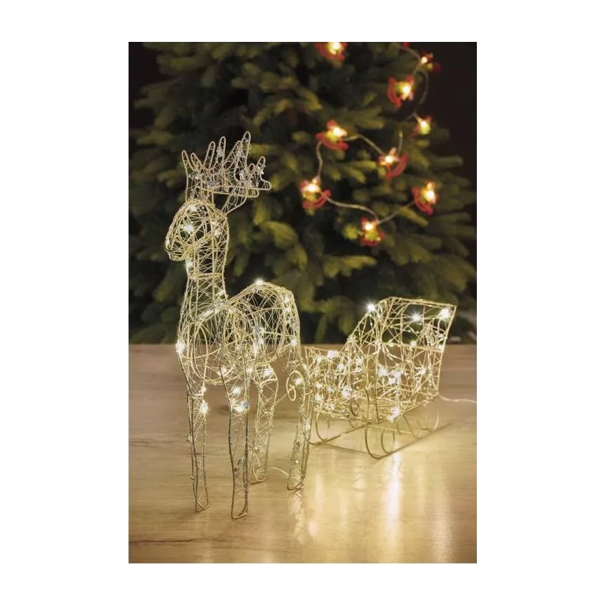 LED Dekoracja świąteczna LED/3xAA ciepła biel