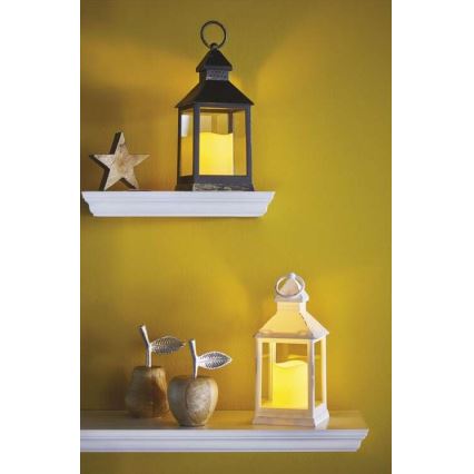 LED dekoracja świąteczna LED/3xAAA czarna