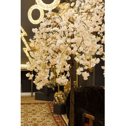 LED Świąteczne dekoracyjne drzewko sztuczne CHERRY TREE 84xLED/230V 1,7 m wiśnia