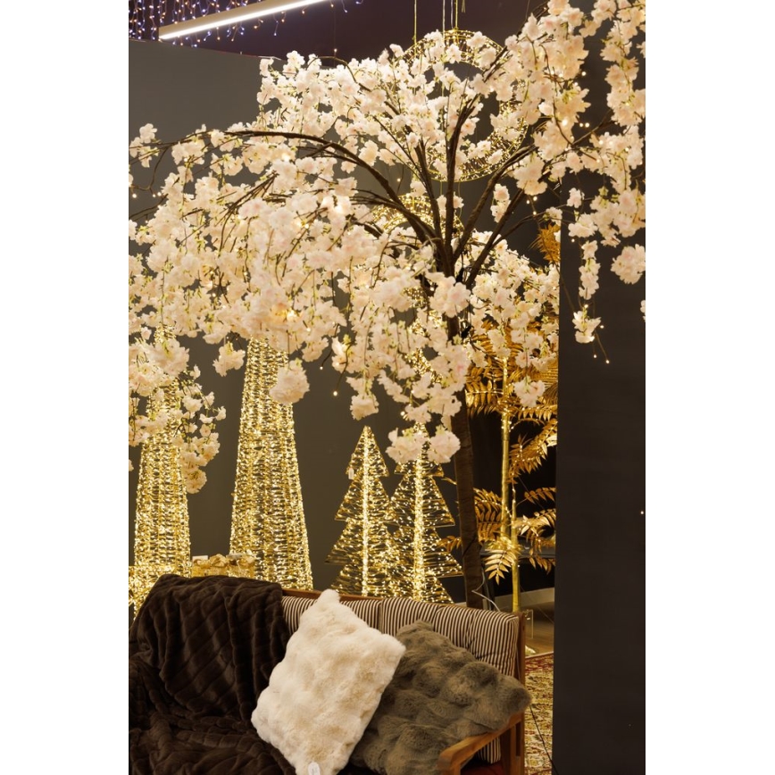 LED Dekoracyjna choinka sztuczna CHERRY TREE 288xLED/230V 2,5 m wiśnia