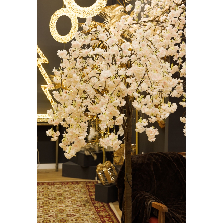 LED Dekoracyjna choinka sztuczna CHERRY TREE 84xLED/230V 1,7 m wiśnia