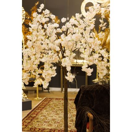 LED Dekoracyjna choinka sztuczna CHERRY TREE 84xLED/230V 1,7 m wiśnia