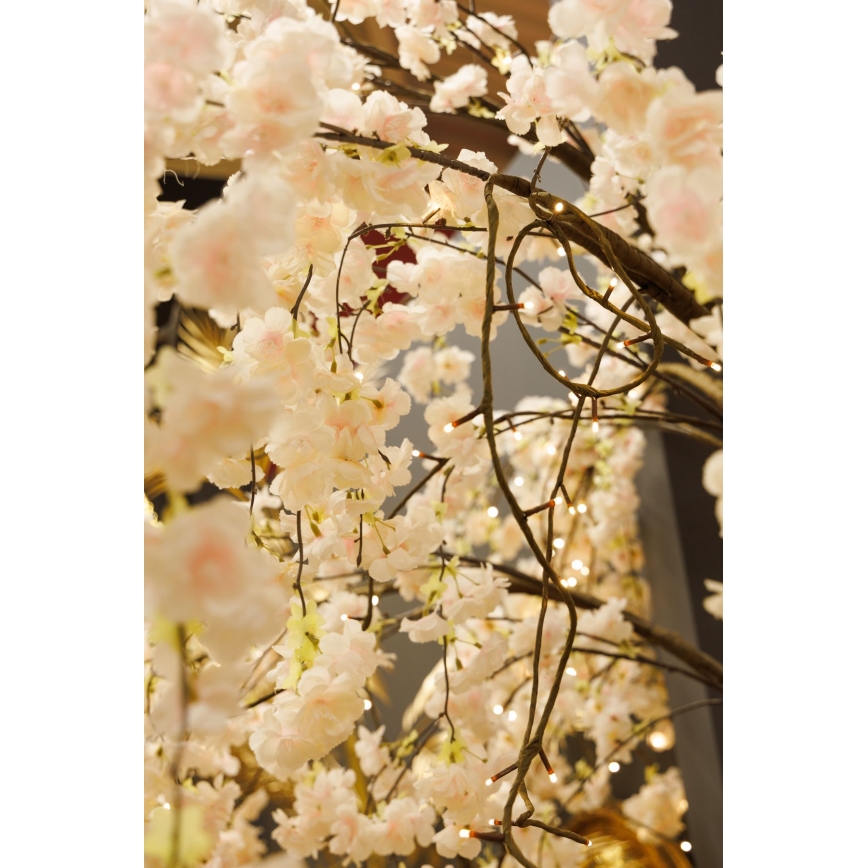 LED Dekoracyjna choinka sztuczna CHERRY TREE 84xLED/230V 1,7 m wiśnia