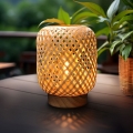 LED Dekoracyjna Lampa stołowa BOHO LED/2xAAA rattan