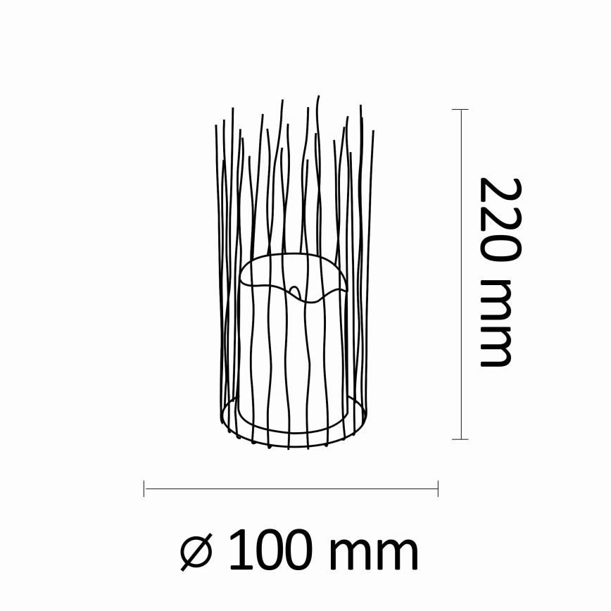 LED Dekoracyjna oprawa zewnętrzna NYBORG LED/2xAA 22 cm IP44 ciepła biel