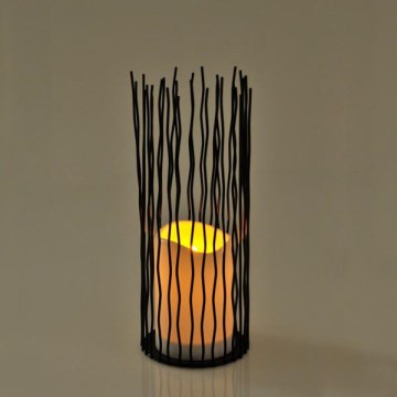 LED Dekoracyjna oprawa zewnętrzna NYBORG LED/2xAA 35 cm IP44 ciepła biel