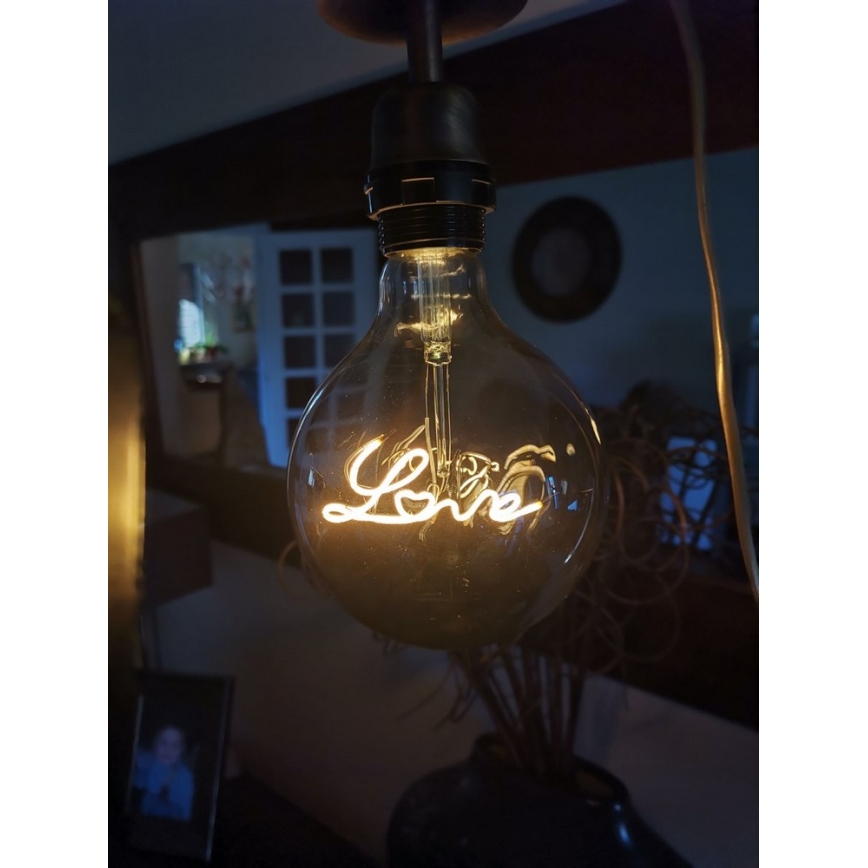 LED Dekoracyjna żarówka FILAMENT G125 E27/5W/230V 2200K