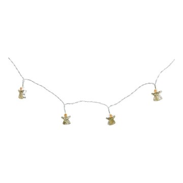 LED dekoracyjny łańcuch 10xLED/2xAA 1,65 m ciepła biel