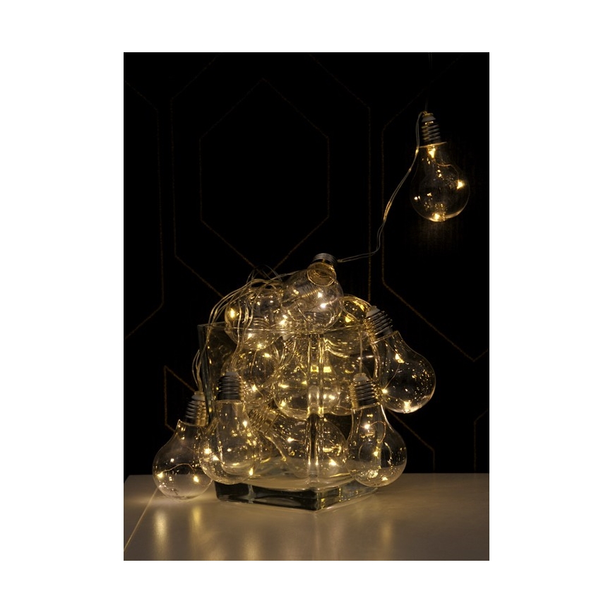 LED Dekoracyjny łańcuch SMOLDER 5,3 m 20xLED/2,7W/230V