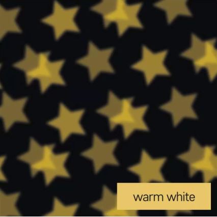 LED Dekoracyjny projektor LED/3xAAA gwiazdy ciepła biel