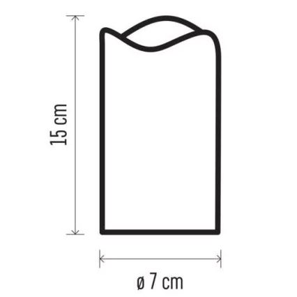 LED Dekoracyjny projektor LED/3xAAA gwiazdy ciepła biel
