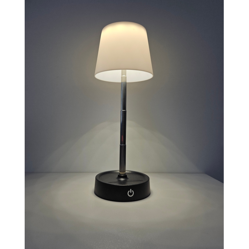 LED Dotykowa lampka stołowa ściemnialna LED/3W/5V USB 800 mAh biała