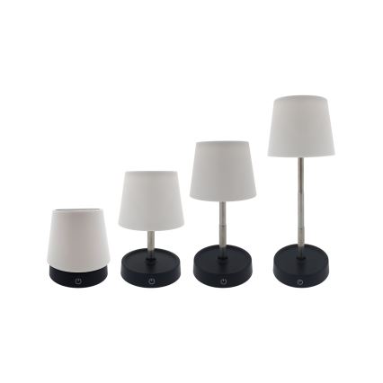 LED Dotykowa lampka stołowa ściemnialna LED/3W/5V USB 800 mAh biała