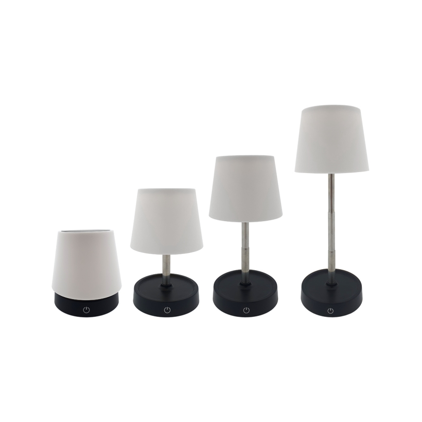 LED Dotykowa lampka stołowa ściemnialna LED/3W/5V USB 800 mAh biała