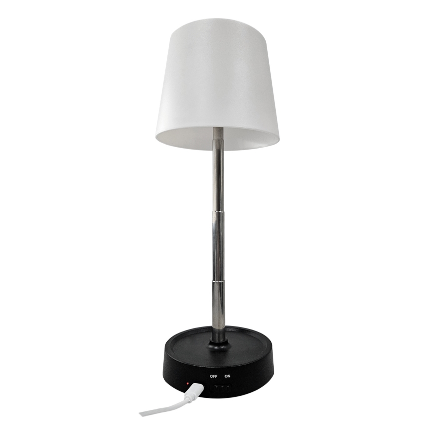 LED Dotykowa lampka stołowa ściemnialna LED/3W/5V USB 800 mAh biała