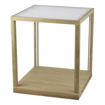 LED Dotykowa ściemnialna lampa stołowa RAMME LED/24W/230V dąb matowy