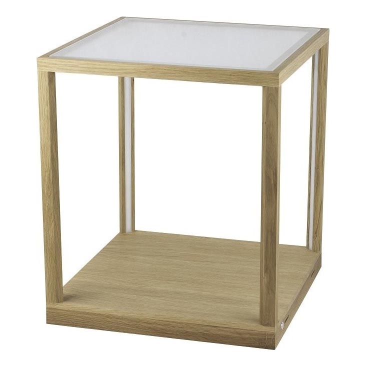 LED Dotykowa ściemnialna lampa stołowa RAMME LED/24W/230V dąb matowy