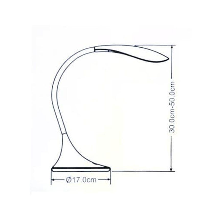 LED Dotykowa ściemnialna lampa stołowa VIPER LED/5,5W/230V czarny