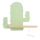 LED Dziecięca lampa ścienna z półką CACTUS LED/4W/230V zielony/drewno,