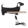LED Dziecięca lampa ścienna z półką DOG LED/5W/230V czarny/drewno,
