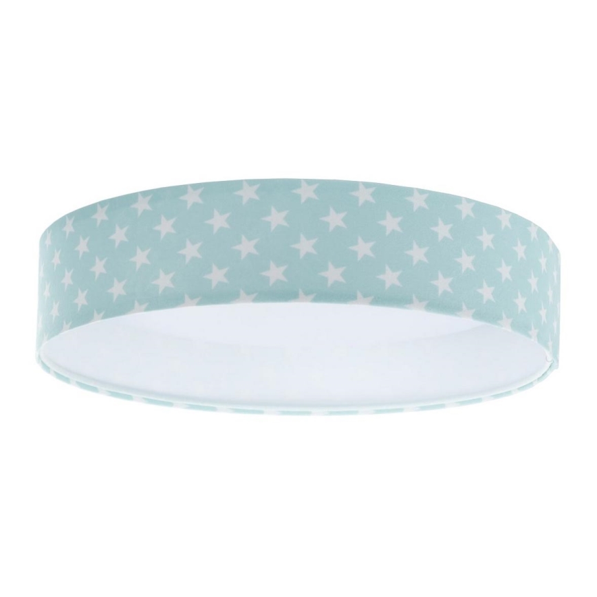 LED Dziecięca lampa sufitowa GALAXY KIDS LED/24W/230V gwiazdki zielono-biała