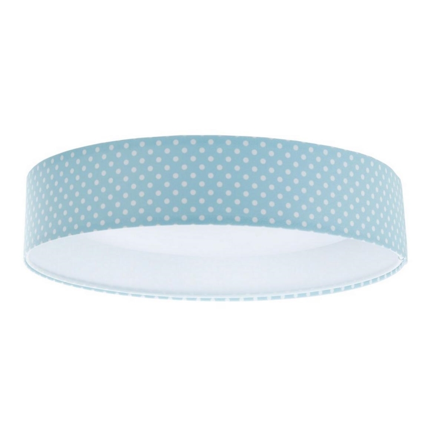 LED Dziecięca lampa sufitowa GALAXY KIDS LED/24W/230V turkusowe kropki/biała