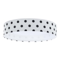 LED Dziecięca lampa sufitowa GALAXY KIDS LED/24W/230V w kropki biała/czarna