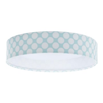 LED Dziecięca lampa sufitowa GALAXY KIDS LED/24W/230V zielono-biała w kropki